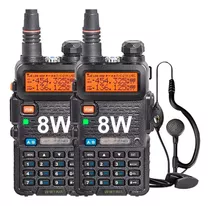 Kit X 2 Handy Baofeng Uv5r 8w Bibanda Radio Walkie Vhf Uhf