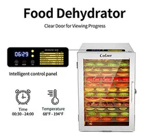 Deshidratador De Alimentos Colzer 12 Bandejas De Acero Inoxi Color Silver 110v