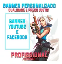 Criamos Banner Personalizado - Yt E Fb Promoção