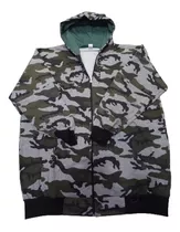 Campera Camuflada Hombre Talles Especiales Algodon Rustico