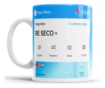 Taza Cerámica Mercado Pago No Hay Plata Re Seco Meme Saldo