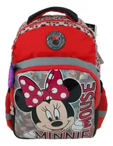 Morral Premium Minnie Mouse Fondo Rojo & Gris Diseño De La Tela Multicolor