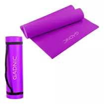 Yoga Mat Pvc Gasnic 173cm X 61cm X 0,6cm Colchoneta Fitness Color Violeta