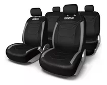 Funda Cubreasiento Auto Calidad Sparco Negro Gris Ecocuero