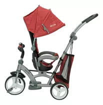 Triciclo Infantil Con Asiento Gira 360º Ruedas De Goma Color Rojo