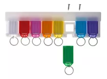 Organizador Identificador De Llaves + Llaveros Multicolor 1a