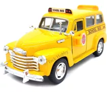 Miniatura Ônibus Escolar Taxi Ferro 12cm Gm Suburban 1950 