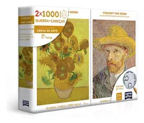 Quebra Cabeça Van Gogh Retrato Girassóis 2000 Peças Toyster