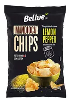 Mandioca Chips Temperado Com Lemon Pepper Belive 50g