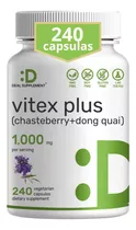 Vitex Agnus Castus Plus 1000mg 200ct Regulador Menstrual Us