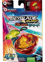 Lançador + Pião De Batalha Beyblade Burst Quadstrike Hasbro