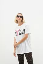 Remeron Nirvana Moderno Blanco Mujer Tendencia