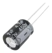 Capacitor Electrolítico 4.7uf 450v 10x13mm - Pack 5 Unidades