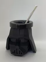 Mate Darth Vader Impreso En 3d + Bombilla 