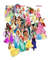 Princesas Disney Sticker Papel Adhesivo Fotografico