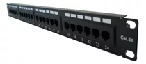 Patchera 24 Puertos Cat5e Myconnection Con Organizador Cable