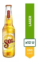 Cerveza Sol Rubia 330ml Porron Pack X12 La Barra Oferta