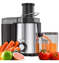 Extractor De Jugos Frutas Y Verduras 500 Watts Chef Master Color Plata Cepillada 110v