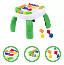 Mesa Infantil De Atividades Didática Playtime Verde Cotiplás