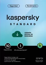 Kaspersky Standard 10 Dispositivos1 Año