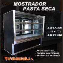 Mostrador Pasta Seca Vidrio Recto