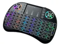 Mini Teclado Keyboard Sem Fio Wireless Iluminado Luz Led Rgb