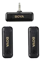 Boya By-wm3t2-m2 Micrófono Inalámbrico Doble P/ Cám. Y Grab. Color Negro