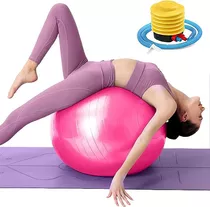 Pelota Fitness De Ejercicio Para Yoga Pilates 65cm Con Bomba