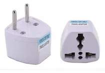 Adaptador Enchufe Universal Europeo Americano Blanco