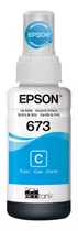 Refil Original Epson 673 L800 L805 L810 L850 L1800 Ciano