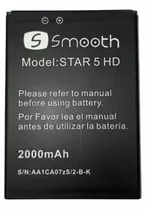 Bateria Pila Smooth Star 5hd 3.7v 2000mah Somos Tienda 