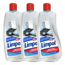 Kit 3 Limpador De Eletroeletrônicos Limpol Bombril 200ml 