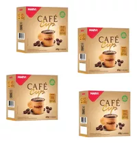 Café Cup Xícara Comestível Chocolate Meio Amargo Kit 4 Caixa