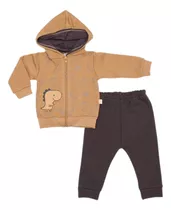 Conjunto Pantalon Campera Bebe Friza Algodon Yaby Dinosaurio