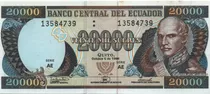 Ecuador 20.000 Sucres 1998