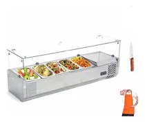 Vitrina Refrigerada Para Ensaladas Migsa Rt-1200l + Regalos