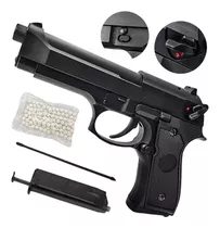 Pistola Airsoft Beretta 92 Marcadora Full Metal Auto Cm.126