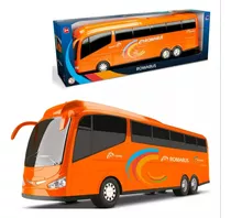 Miniatura Ônibus Laranja  Roma Brinquedo