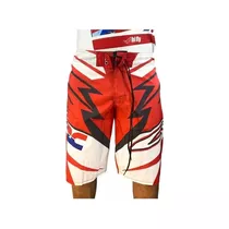 Short De Baño Bermuda Malla Gytr Rojo Verano -rpm