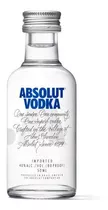 Miniatura Vodka Absolut Vidro Nova Embalagem 50ml