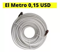 Cable Coaxial Rg6 Por Metros Blanco, Inter, Movistar Simple