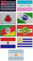 Kit 9pç Bandeira Escolha Seu Estado Ou País Ban346 Militar