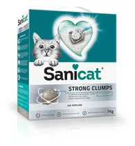 Arena Aglomerante  Para Gato Sanicat Strong Clumps 7 Kg