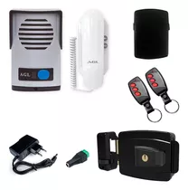 Kit Interfone Agl Com Fechadura E Acionamento Por Controle