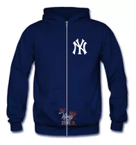 Poleron Con Cierre Yankee, Fanaticos, Mlb, The King Store 10