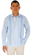 Camisa Guayabera 100% Lino, Manga Larga