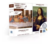 Quebra-cabeça Combo 1500+1000 Peças Leonardo Da Vinci