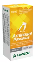 Aminosol Passaros 10ml - Suplemento Aminoácidos Lavizoo