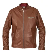 Campera Hombre De Cuero Briganti Abrigada Chaquetas Elegante