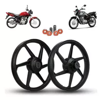 Rodas Liga Leve Honda Fan 125 09 Ks 6 Palitos Freio Tambor